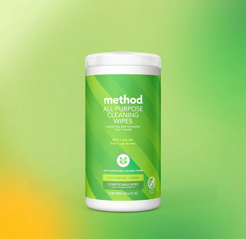 all-purpose cleaning wipes - lime + sea salt, 70 ct