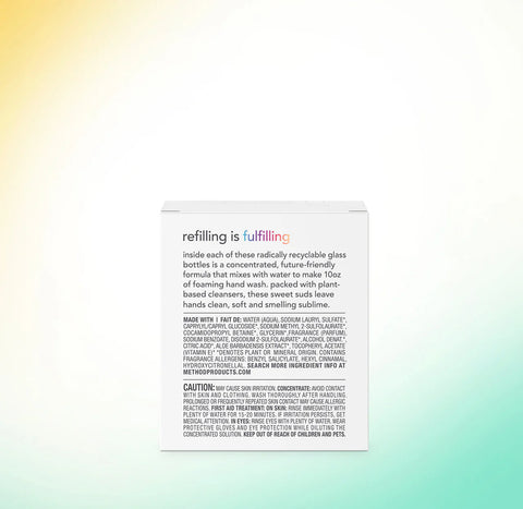 foaming hand wash: 2-pack concentrated refill - sweet water, 2 fl oz