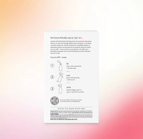 all-purpose cleaner: concentrates starter kit - pink grapefruit, 14 fl oz