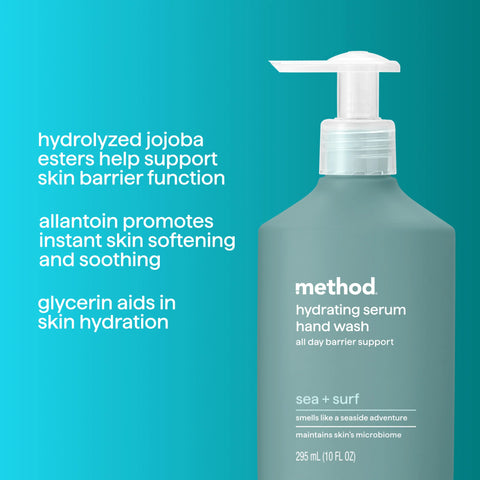 hydrating serum hand wash - sea + surf, 10 oz