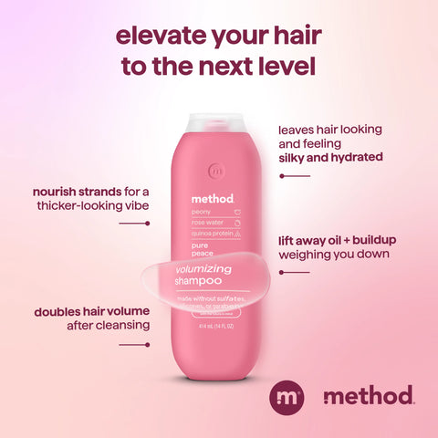 volumizing shampoo - pure peace, 14 fl oz