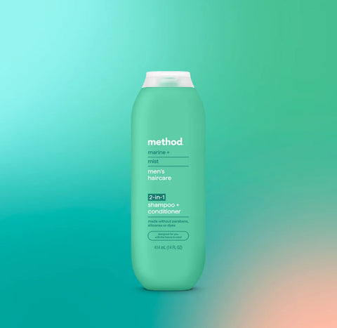 men 2-in-1 shampoo + conditioner - marine + mist, 14 fl oz