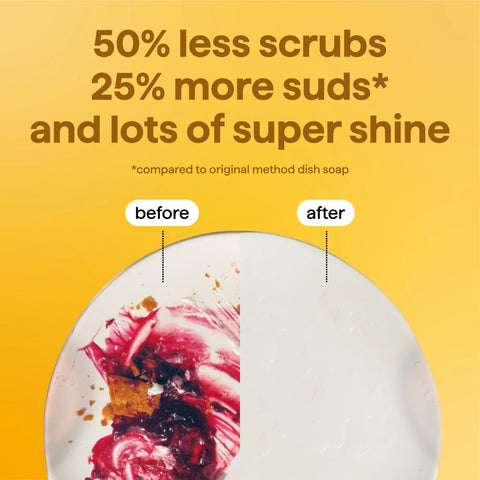 super shine liquid dish soap refill - coastal citron, 48 fl oz