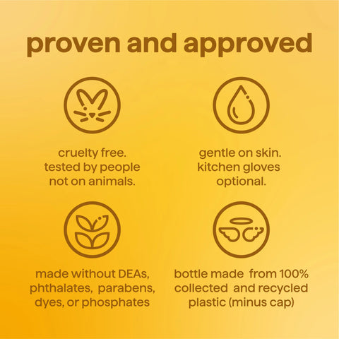 super shine liquid dish soap starter set - coastal citron, 64 fl oz