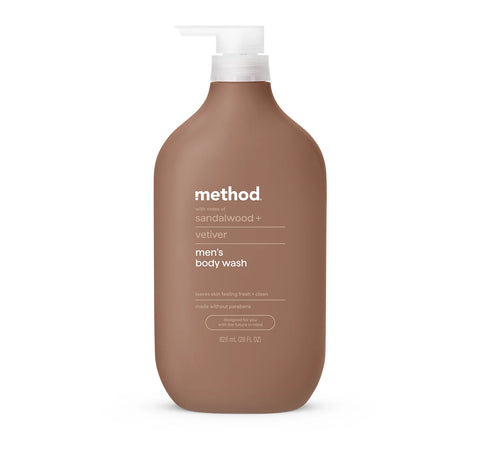 body wash - sandalwood + vetiver, 28 fl oz