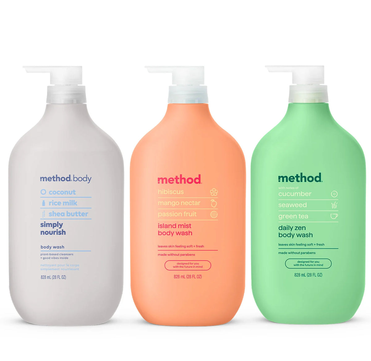 body wash trio, 84 oz.
