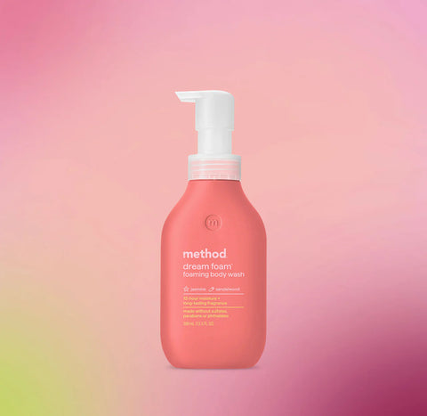 dream foam | foaming body wash - jasmine + sandalwood, 13.5 fl oz