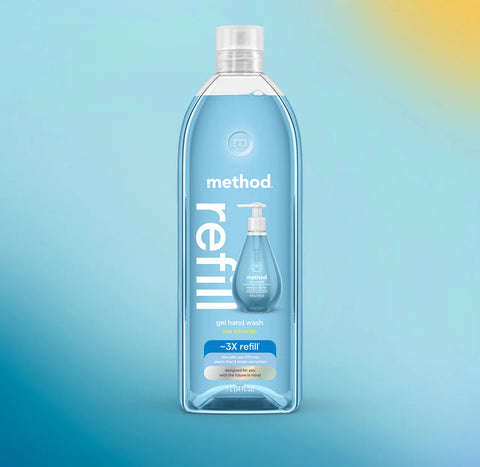 gel hand wash refill - sea minerals, 34 fl oz 1