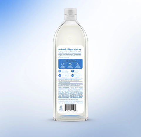 super shine liquid dish soap refill - free + clear, 48 fl oz