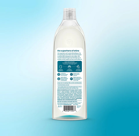 super shine liquid dish soap - dewy daze, 16 fl oz