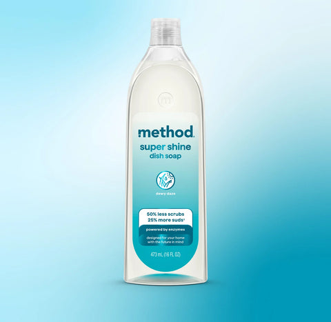 super shine liquid dish soap - dewy daze, 16 fl oz