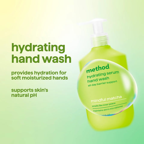 hydrating serum hand wash - mindful matcha, 10 oz