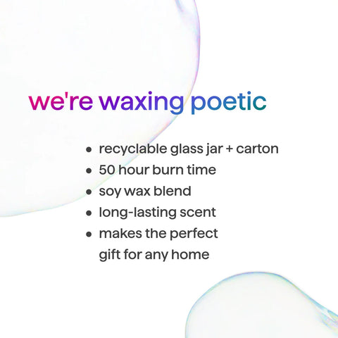 premium soy candle - violet + lavender, 14 oz