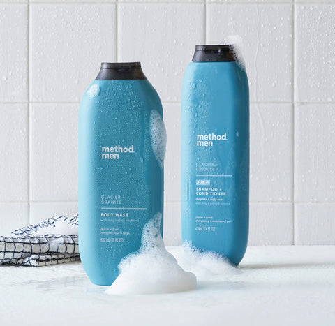 body wash - glacier + granite, 28 fl oz